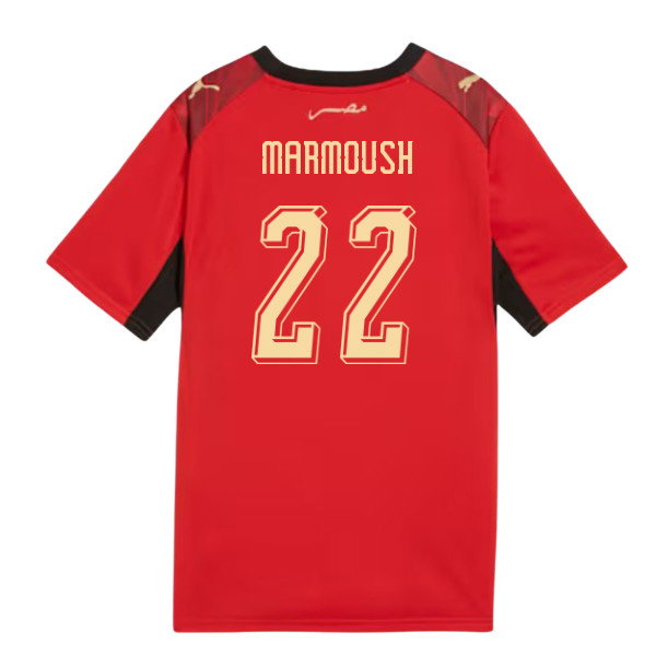 2026-2027 Egypt Home Shirt (Kids) (Marmoush 22)-SoccerKits Hub | Buy Soccer Jerseys Online
